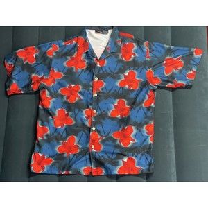 Anchor Blue Hawaiian shirt Size 2XL        AM1177